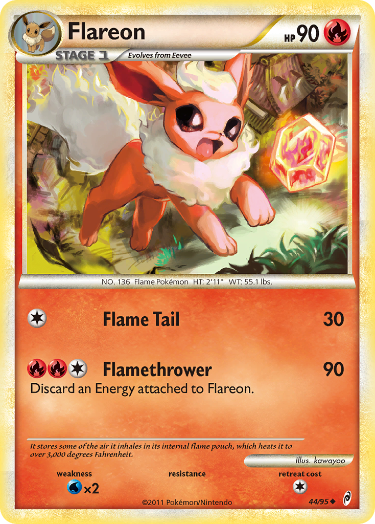 Flareon (44/95) [HeartGold & SoulSilver: Call of Legends] | All Aboard Games