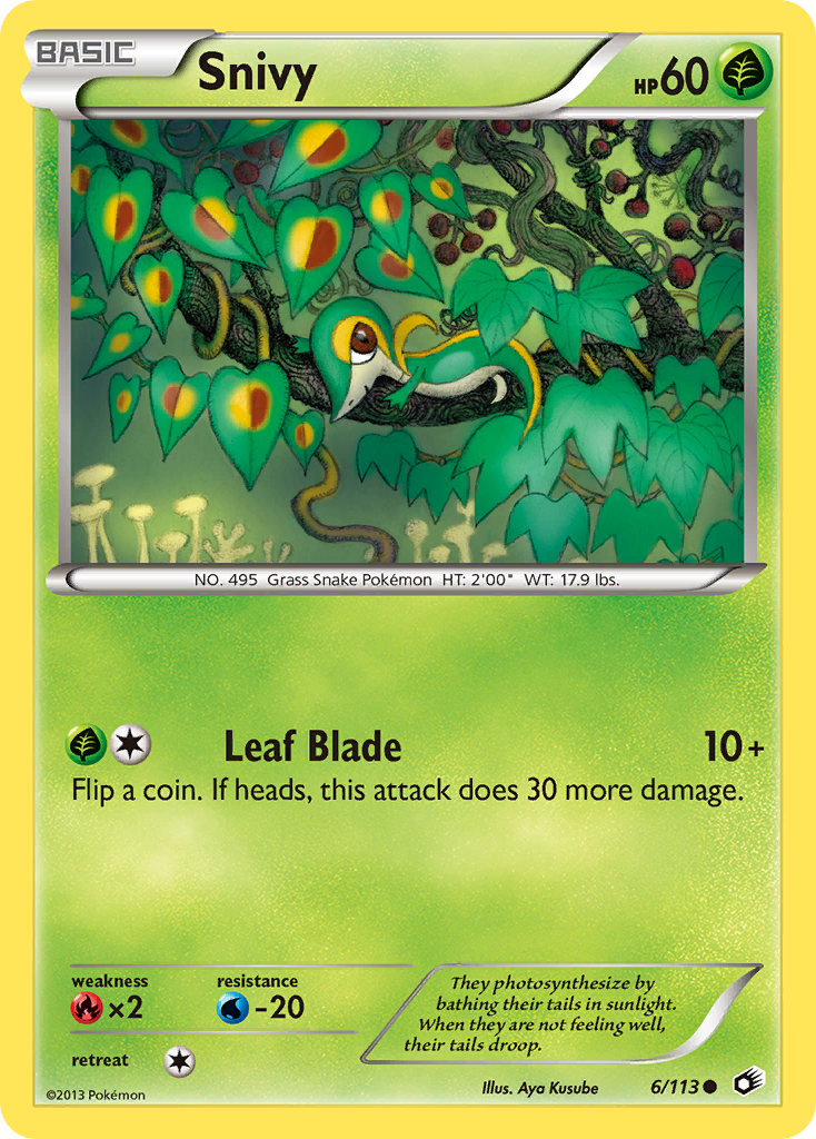 Snivy (6/113) [Black & White: Legendary Treasures] | All Aboard Games