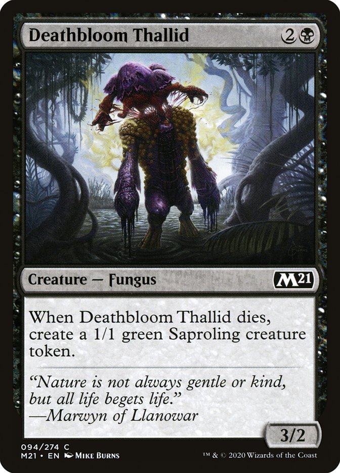 Deathbloom Thallid [Core Set 2021] | All Aboard Games