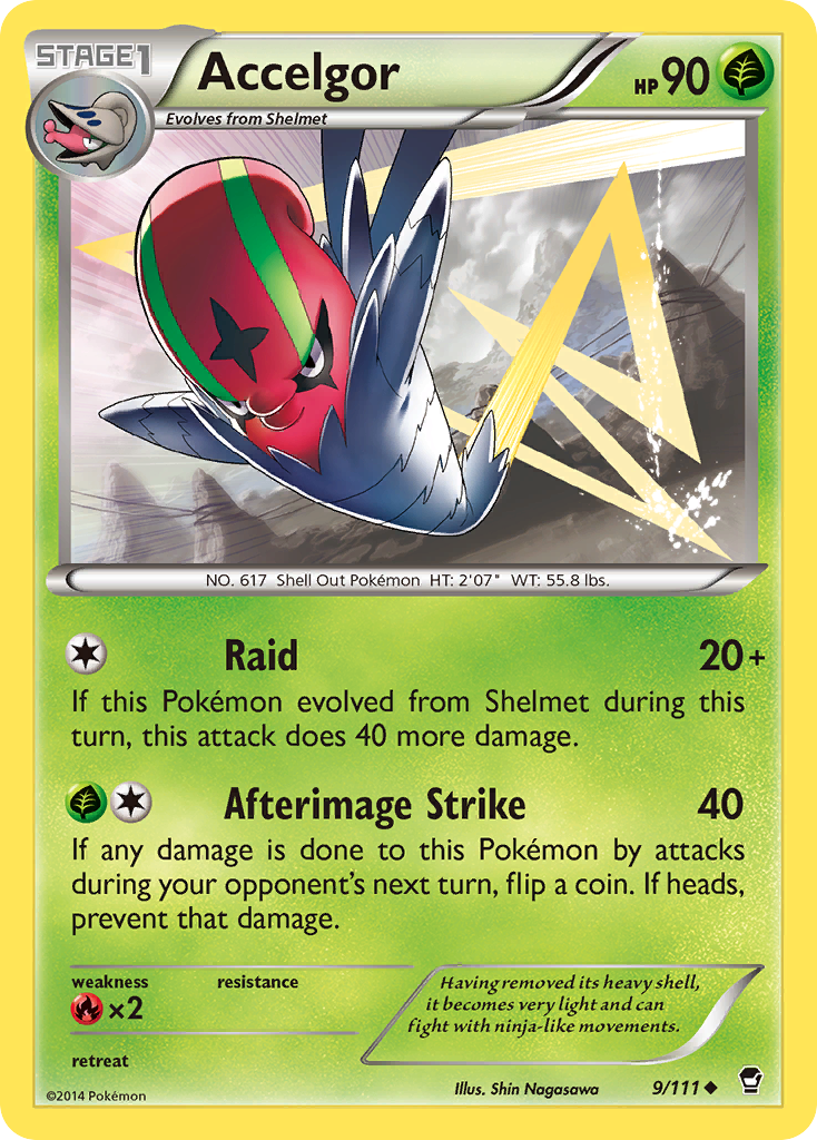 Accelgor (9/111) [XY: Furious Fists] | All Aboard Games