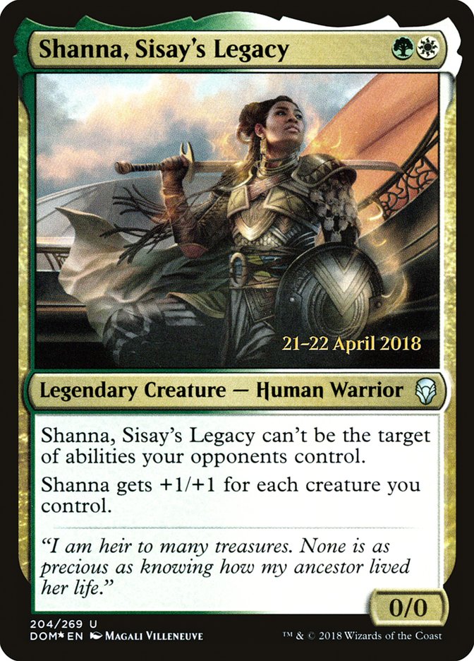 Shanna, Sisay's Legacy  [Dominaria Prerelease Promos] | All Aboard Games