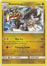 Kommo-o (77/111) (Cracked Ice Holo) (Theme Deck Exclusive) [Sun & Moon: Crimson Invasion] | All Aboard Games