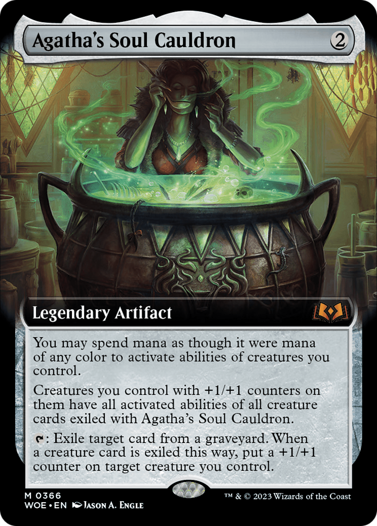 Agatha's Soul Cauldron (Extended Art) [Wilds of Eldraine] | All Aboard Games