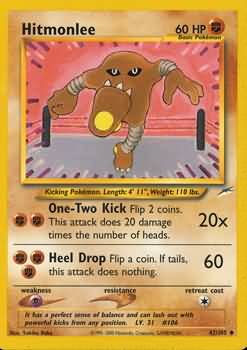 Hitmonlee (42/105) [Neo Destiny Unlimited] | All Aboard Games