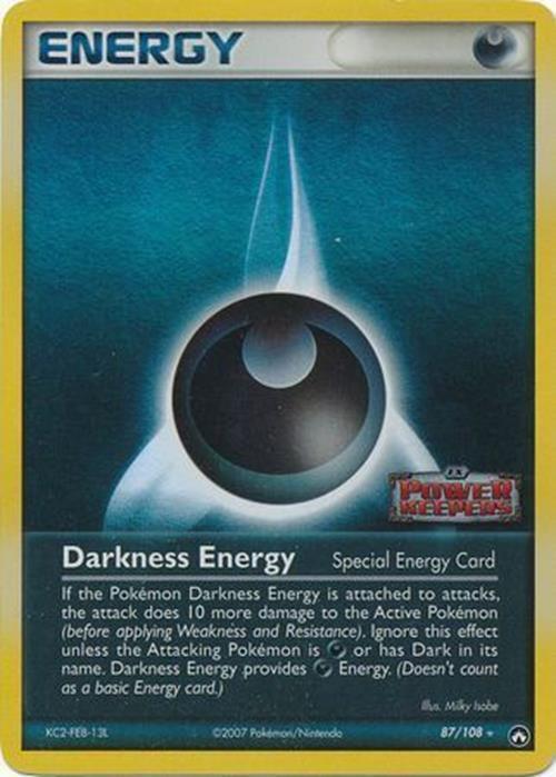 Darkness Energy (87/108) (Stamped) [EX: Power Keepers] | All Aboard Games