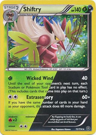 Shiftry (11/114) (Cosmos Holo) [XY: Steam Siege] | All Aboard Games