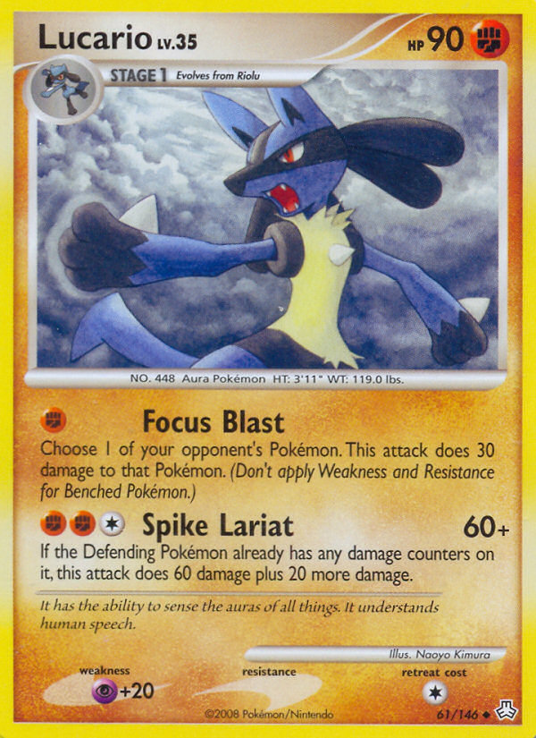 Lucario (61/146) [Diamond & Pearl: Legends Awakened] | All Aboard Games