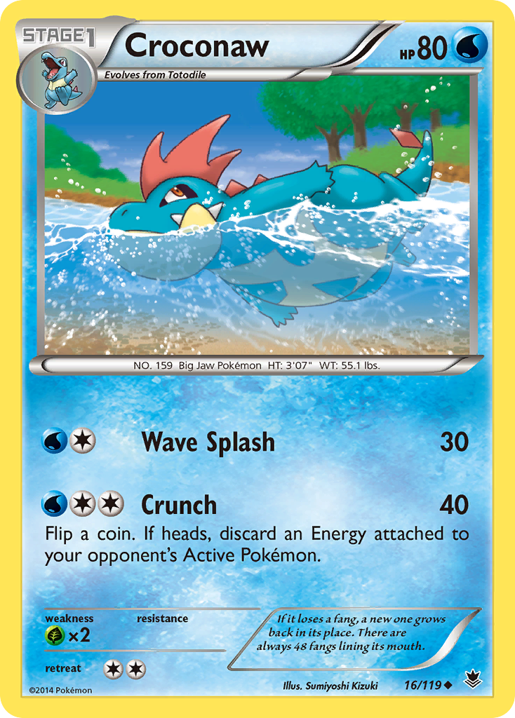 Croconaw (16/119) [XY: Phantom Forces] | All Aboard Games