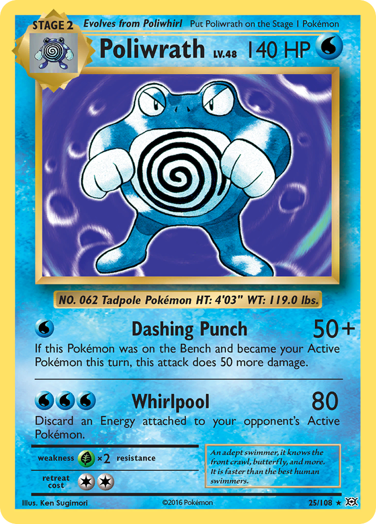 Poliwrath (25/108) [XY: Evolutions] | All Aboard Games