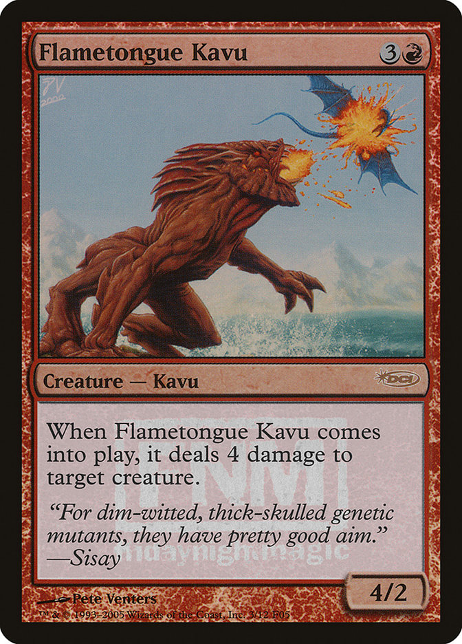 Flametongue Kavu [Friday Night Magic 2005] | All Aboard Games
