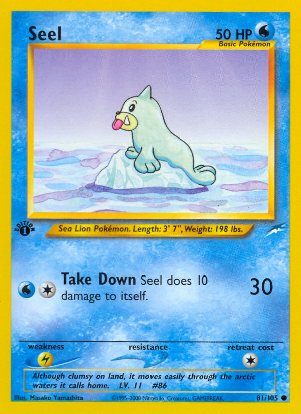 Seel (81/105) [Neo Destiny 1st Edition] | All Aboard Games