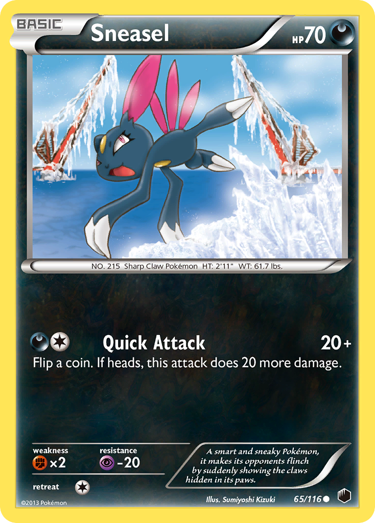 Sneasel (65/116) [Black & White: Plasma Freeze] | All Aboard Games