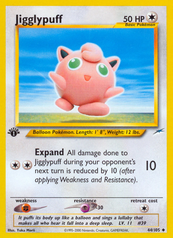 Jigglypuff (44/105) [Neo Destiny 1st Edition] | All Aboard Games