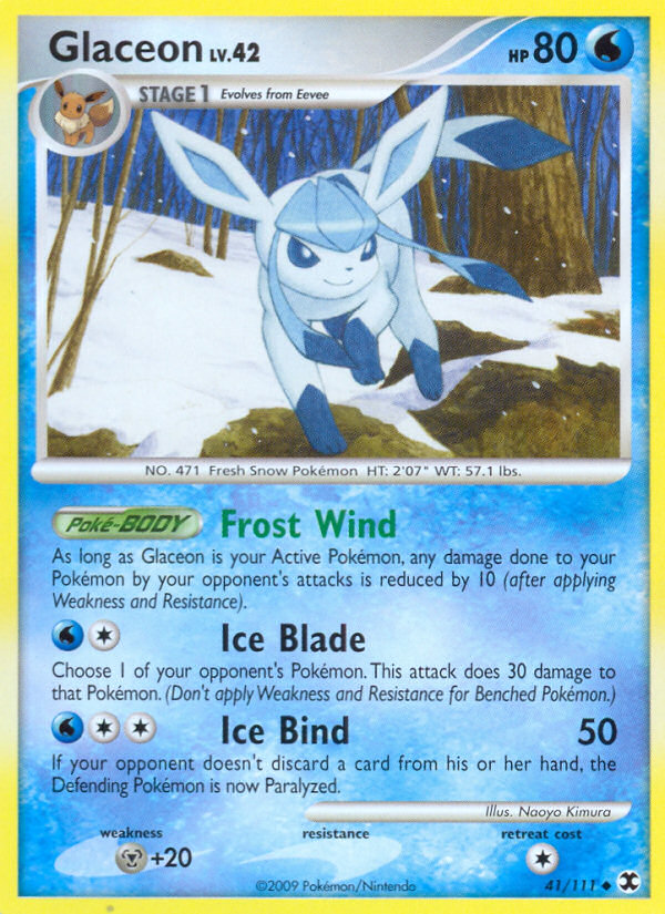 Glaceon (41/111) [Platinum: Rising Rivals] | All Aboard Games