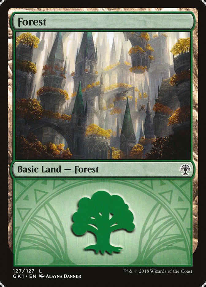 Forest (127) [Guilds of Ravnica Guild Kit] | All Aboard Games