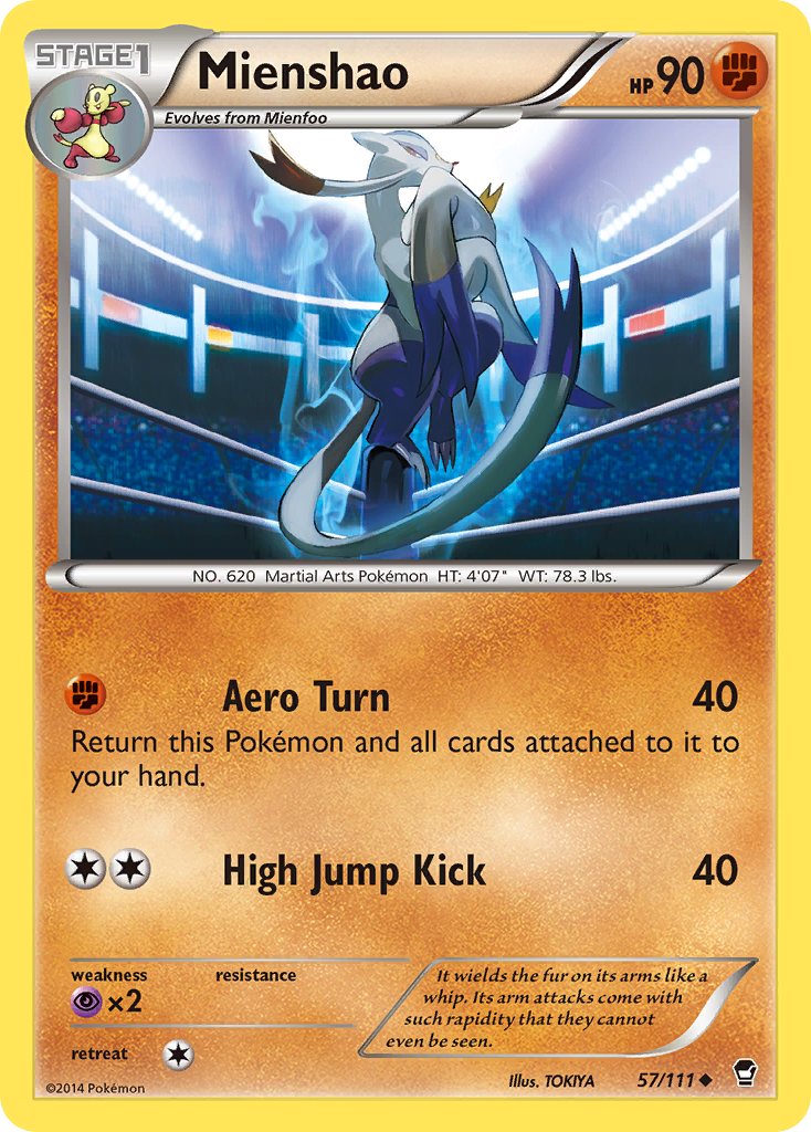 Mienshao (57/111) [XY: Furious Fists] | All Aboard Games