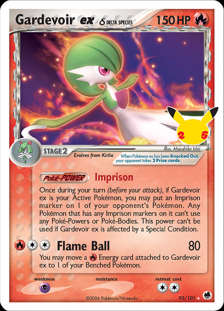 Gardevoir ex (93/101) (Delta Species) [Celebrations: 25th Anniversary - Classic Collection] | All Aboard Games