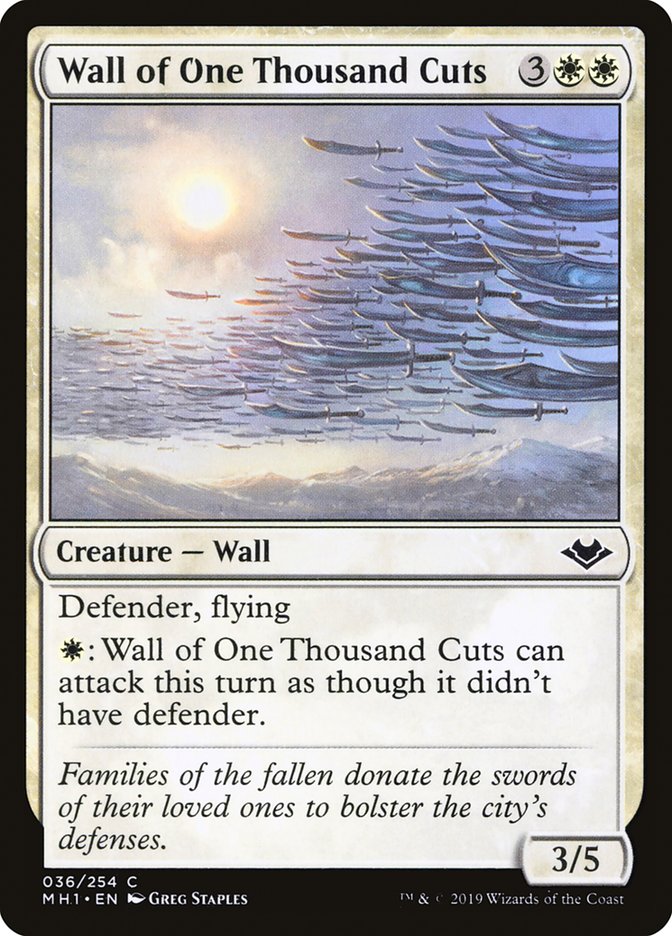 Wall of One Thousand Cuts [Modern Horizons] | All Aboard Games