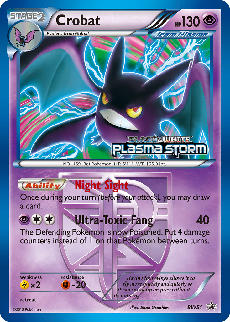 Crobat (BW51) [Black & White: Black Star Promos] | All Aboard Games