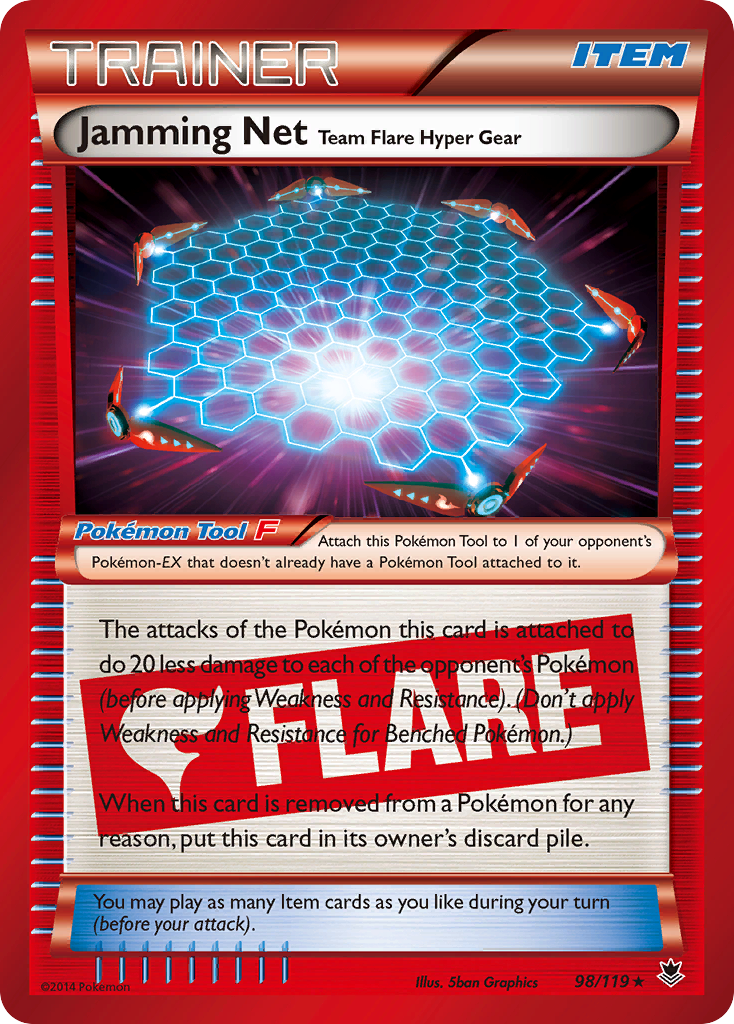 Jamming Net Team Flare Hyper Gear (98/119) [XY: Phantom Forces] | All Aboard Games