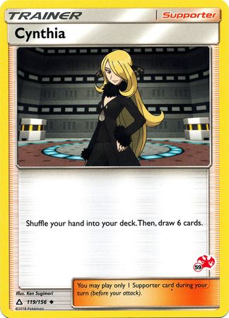 Cynthia (119/156) (Charizard Stamp #59) [Battle Academy 2020] | All Aboard Games