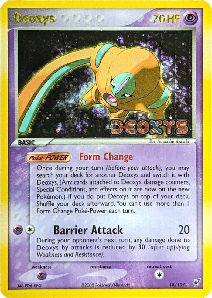 Deoxys (18/107) (Stamped) [EX: Deoxys] | All Aboard Games