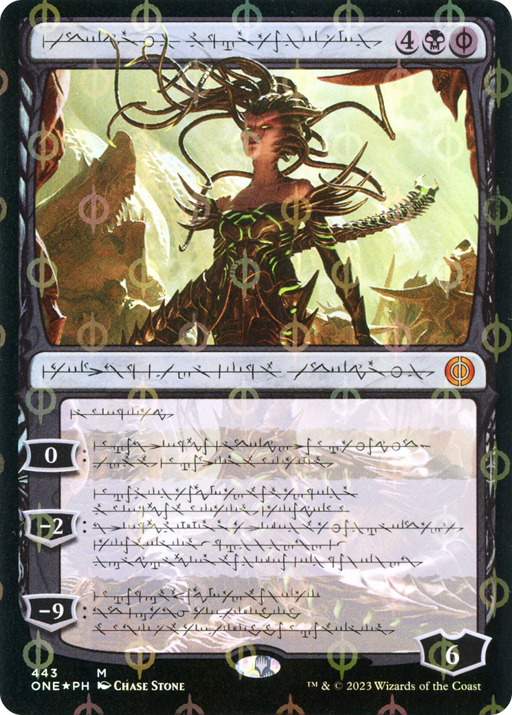 Vraska, Betrayal's Sting (Phyrexian Step-and-Compleat Foil) [Phyrexia: All Will Be One] | All Aboard Games