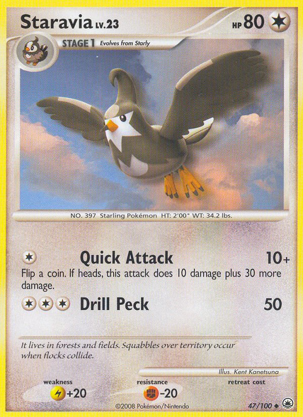 Staravia (47/100) [Diamond & Pearl: Majestic Dawn] | All Aboard Games