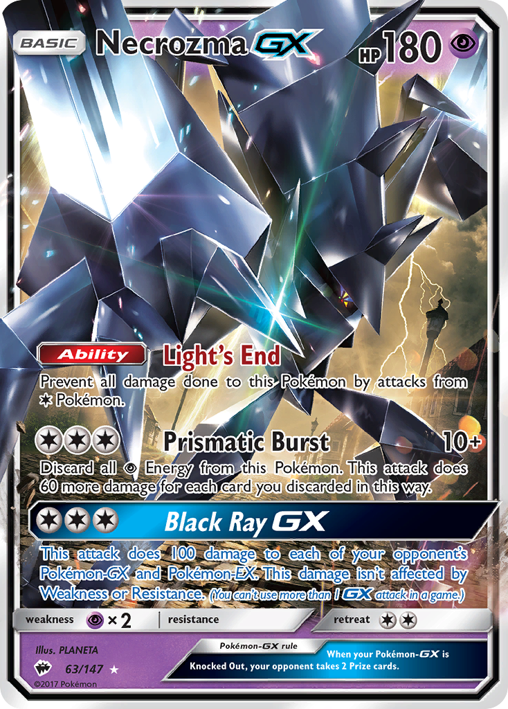 Necrozma GX (63/147) [Sun & Moon: Burning Shadows] | All Aboard Games