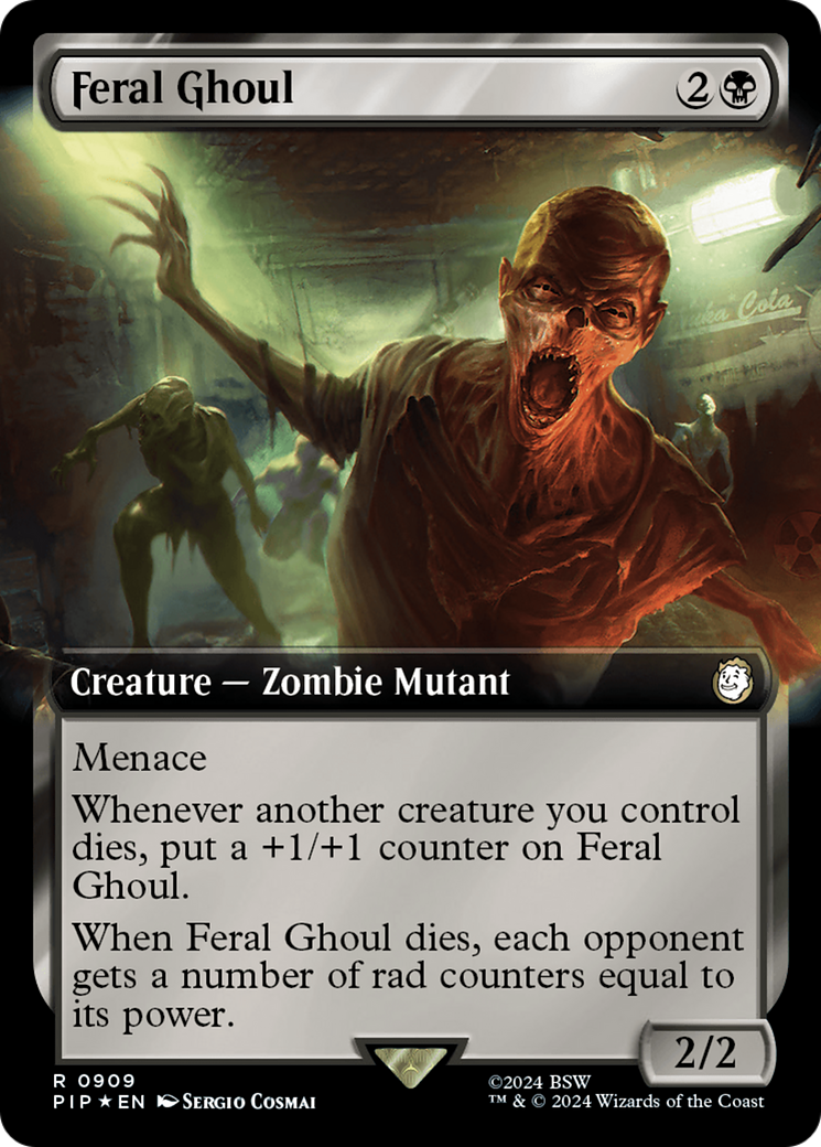 Feral Ghoul (Extended Art) (Surge Foil) [Fallout] | All Aboard Games
