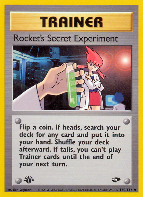 Rocket's Secret Experiment (120/132) [Gym Challenge 1st Edition] | All Aboard Games