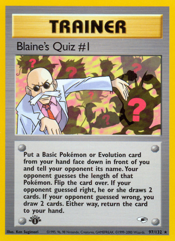Blaine's Quiz #1 (97/132) [Gym Heroes 1st Edition] | All Aboard Games