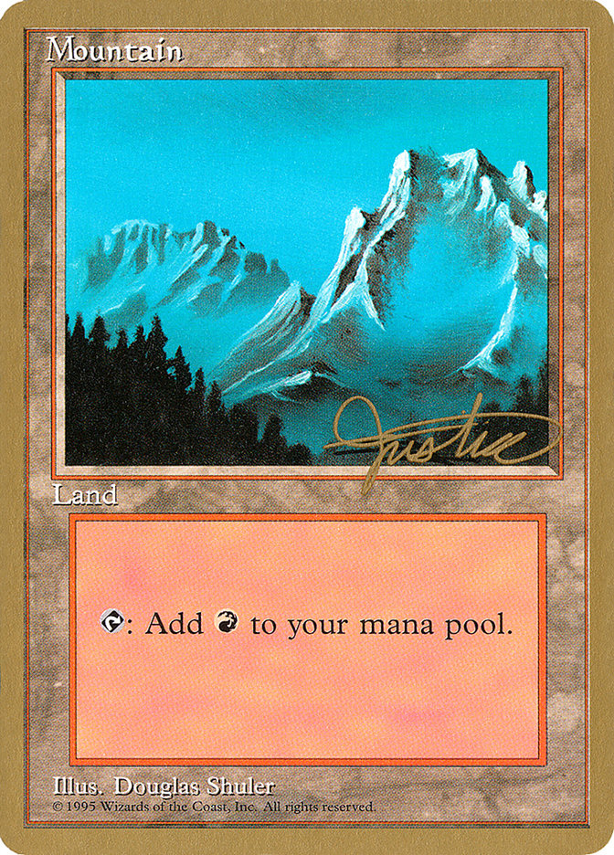 Mountain (mj374) (Mark Justice) [Pro Tour Collector Set] | All Aboard Games