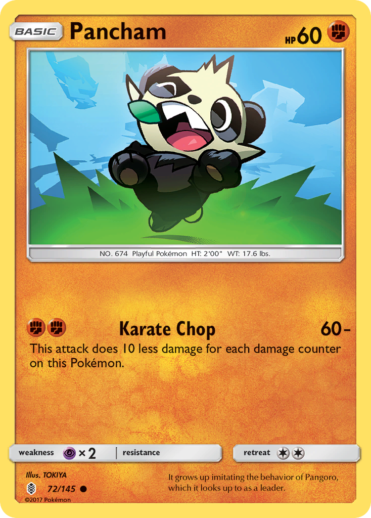 Pancham (72/145) [Sun & Moon: Guardians Rising] | All Aboard Games