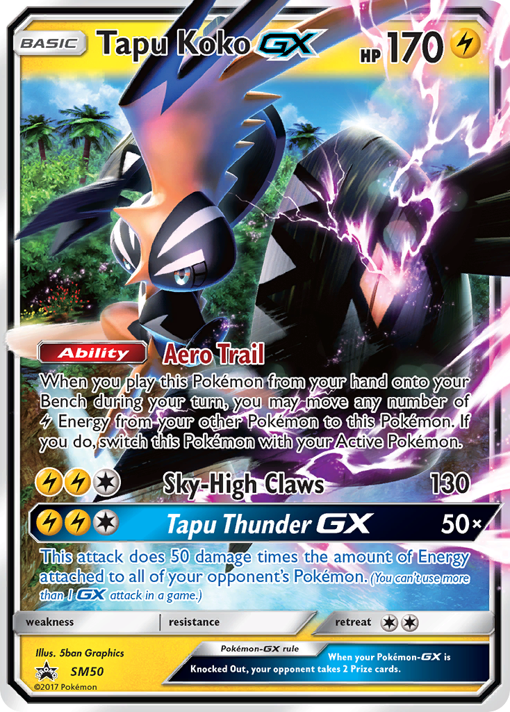 Tapu Koko GX (SM50) [Sun & Moon: Black Star Promos] | All Aboard Games