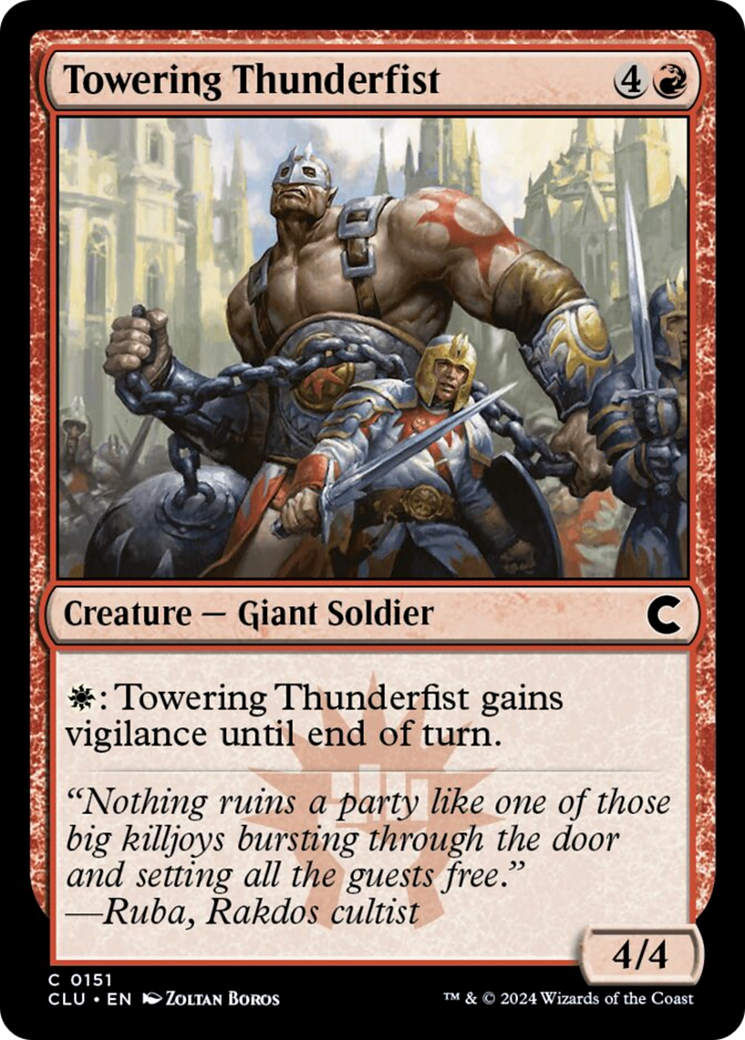 Towering Thunderfist [Ravnica: Clue Edition] | All Aboard Games