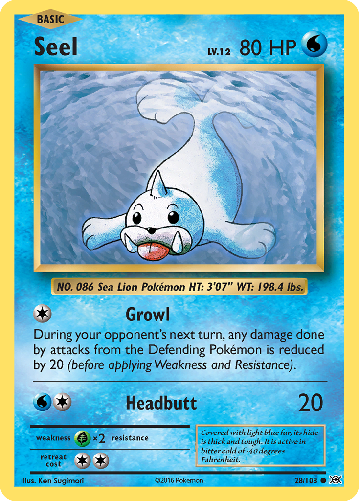 Seel (28/108) [XY: Evolutions] | All Aboard Games