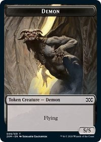 Demon // Squirrel Double-sided Token [Double Masters Tokens] | All Aboard Games