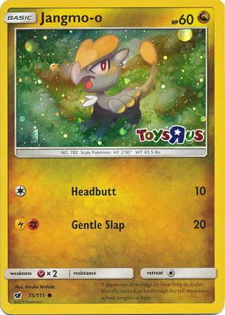 Jangmo o (75/111) (Toys R Us Promo) [Sun & Moon: Crimson Invasion] | All Aboard Games