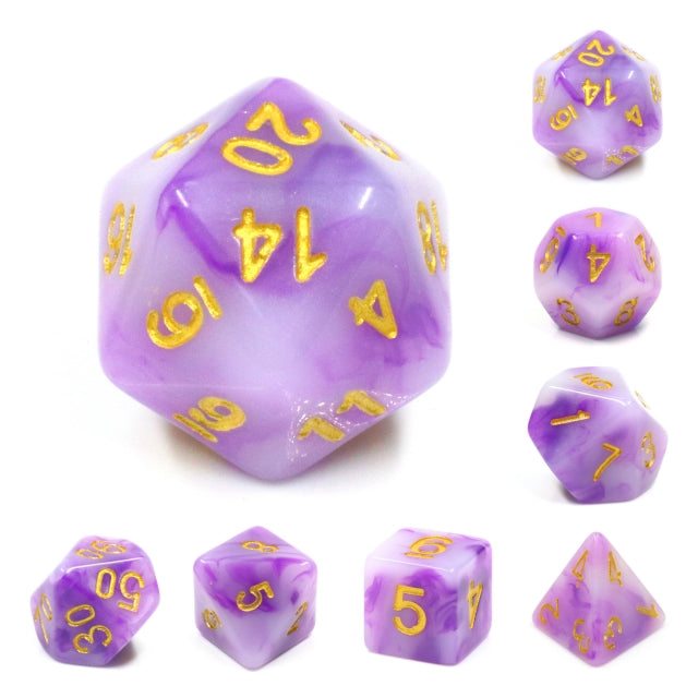 7pc Jade Purple w/ Gold - HDJ05 | All Aboard Games