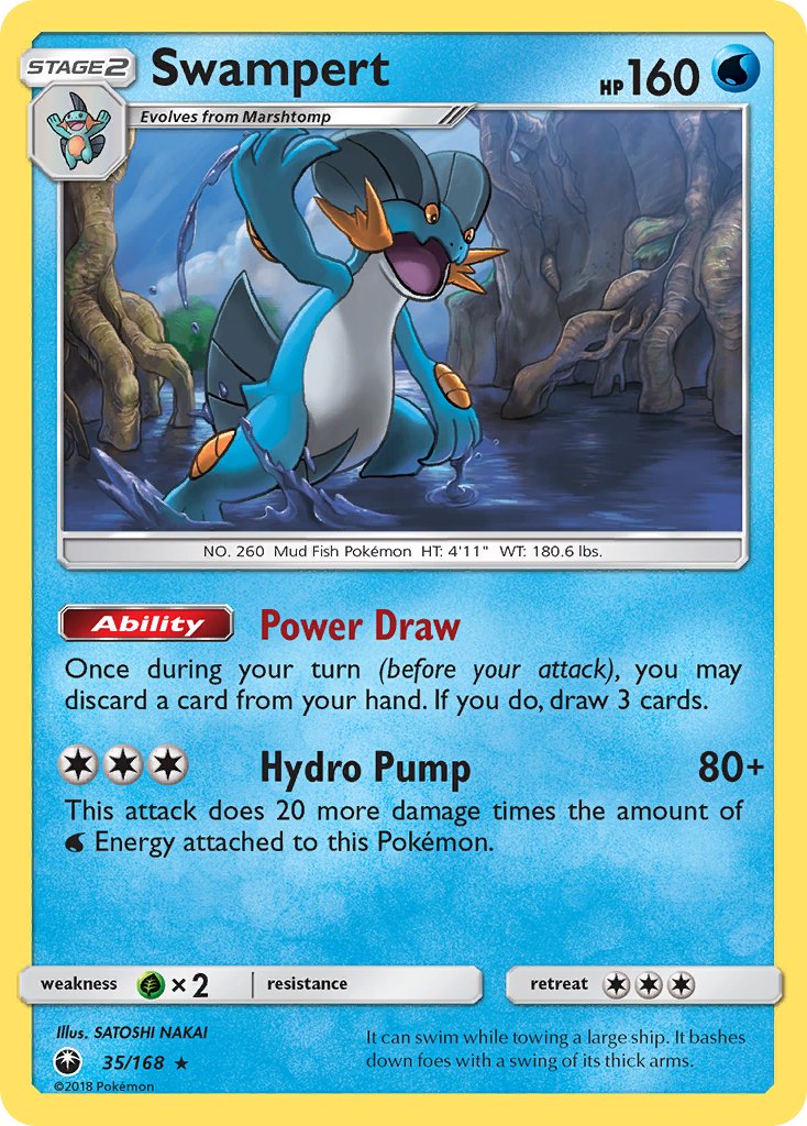 Swampert (35/168) (Theme Deck Exclusive) [Sun & Moon: Celestial Storm] | All Aboard Games