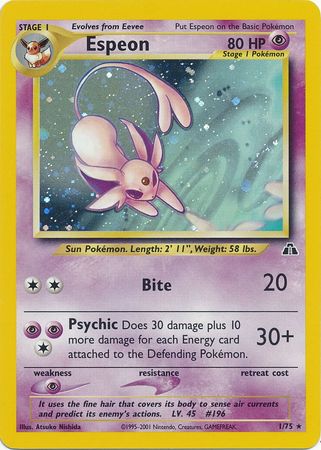 Espeon (1/75) [Neo Discovery Unlimited] | All Aboard Games