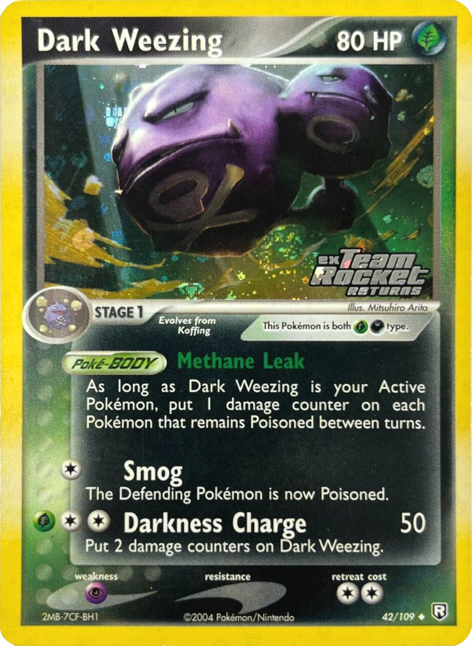 Dark Weezing (42/109) (Stamped) [EX: Team Rocket Returns] | All Aboard Games