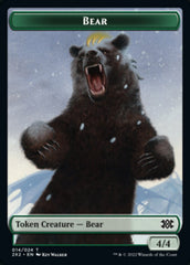 Bear // Monk Double-sided Token [Double Masters 2022 Tokens] | All Aboard Games