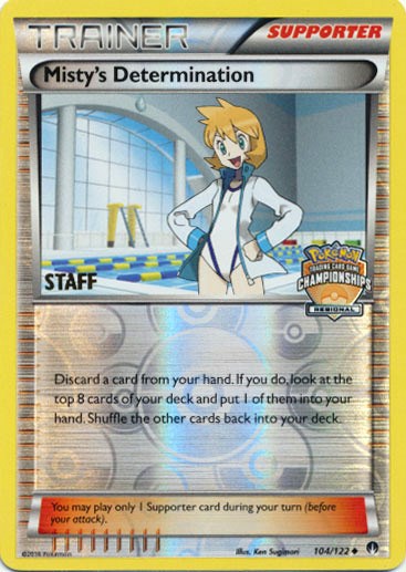 Misty's Determination (104/122) (Regional Championship Promo Staff) [XY: BREAKpoint] | All Aboard Games