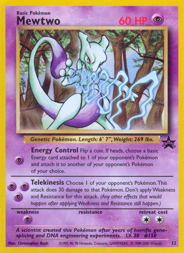 Mewtwo (12) [Wizards of the Coast: Black Star Promos] | All Aboard Games