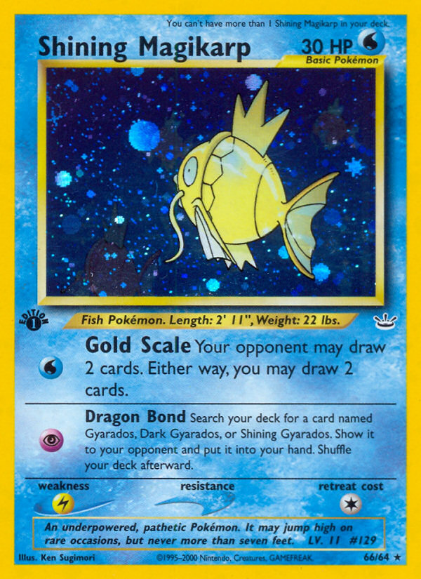 Shining Magikarp (66/64) [Neo Revelation 1st Edition] | All Aboard Games