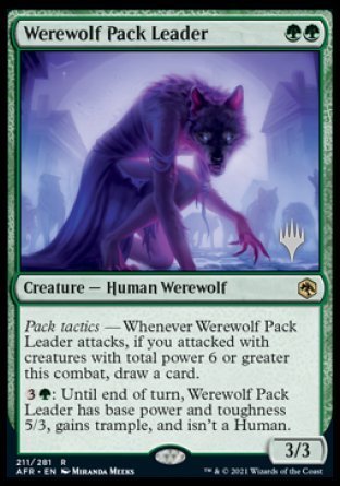 Werewolf Pack Leader (Promo Pack) [Dungeons & Dragons: Adventures in the Forgotten Realms Promos] | All Aboard Games