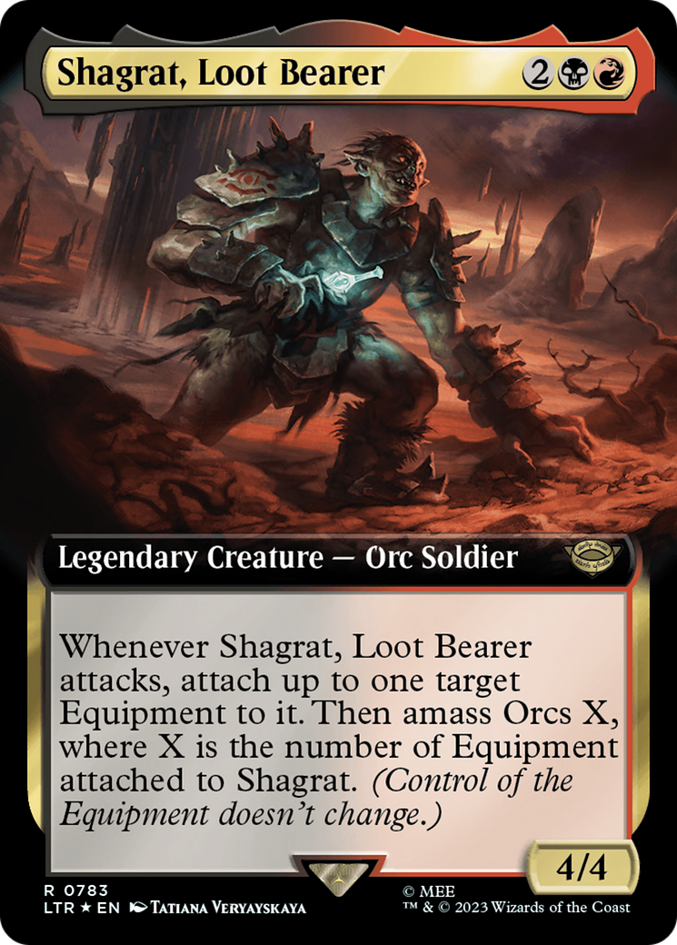 Shagrat, Loot Bearer (Extended Art) (Surge Foil) [The Lord of the Rings: Tales of Middle-Earth] | All Aboard Games