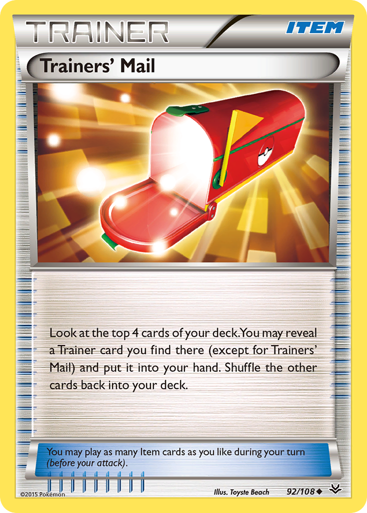 Trainers' Mail (92/108) [XY: Roaring Skies] | All Aboard Games